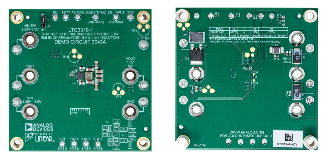 Analog Devices Inc. LTC3310デモボードDC3043A